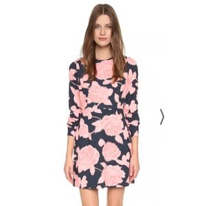 Paul & Joe Sister Ella Rose Richard Sorose Floral‎ Dress Long Sleeve Size 38